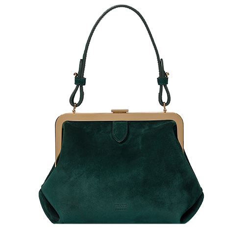 Agnes Small suede tote, Khaite